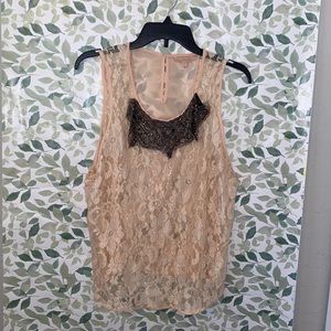 Lace tank top